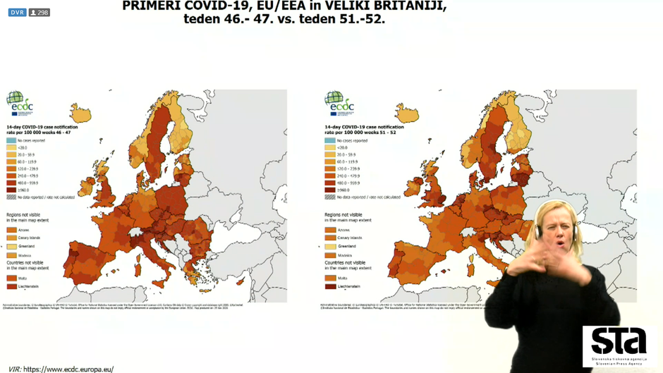 Primerjava po Evropi | Avtor: STA/prntscrn