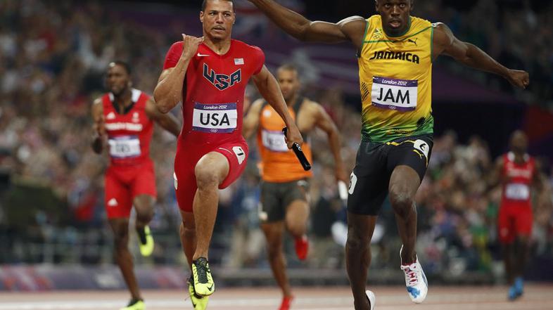 Ryan Bailey Usain Bolt olimpijske igre 2012 London svetovni rekord