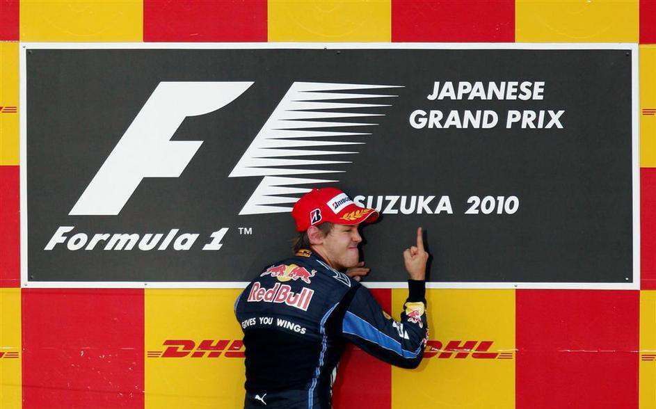 Drugo leto zapored je Suzuka zmagal Vettel.