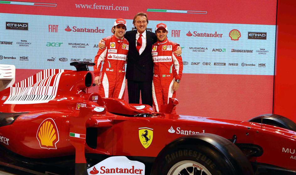 predstavitev Ferrari f10 2010 Alonso Massa Domenicali