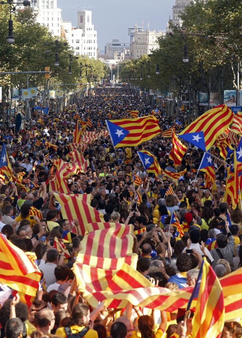 Človeška veriga Katalonija | Avtor: Reuters