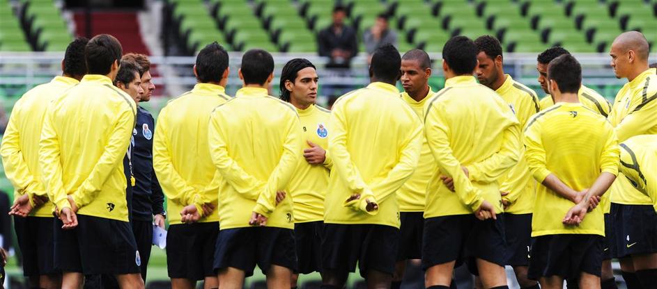 Andre Villas-Boas Villas Boas Falcao igralci nogometaši nogometasi trening pripr