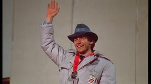 Jure Franko s klobukom srebrna medalja Sarajevo 1984