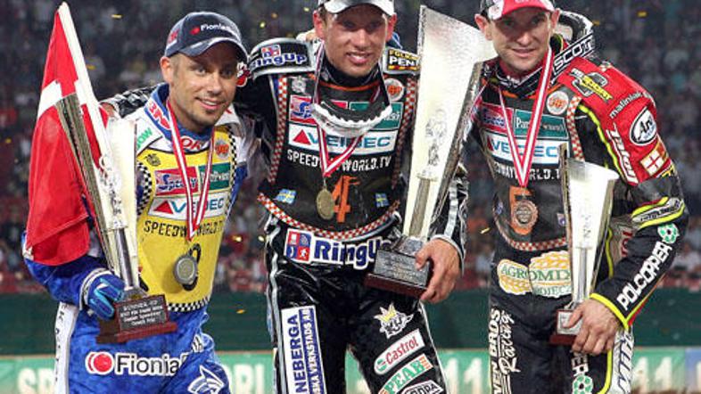 Danec Nicki Pedersen (skrajno levo) bi si v Krškem ta konec tedna že lahko zagot