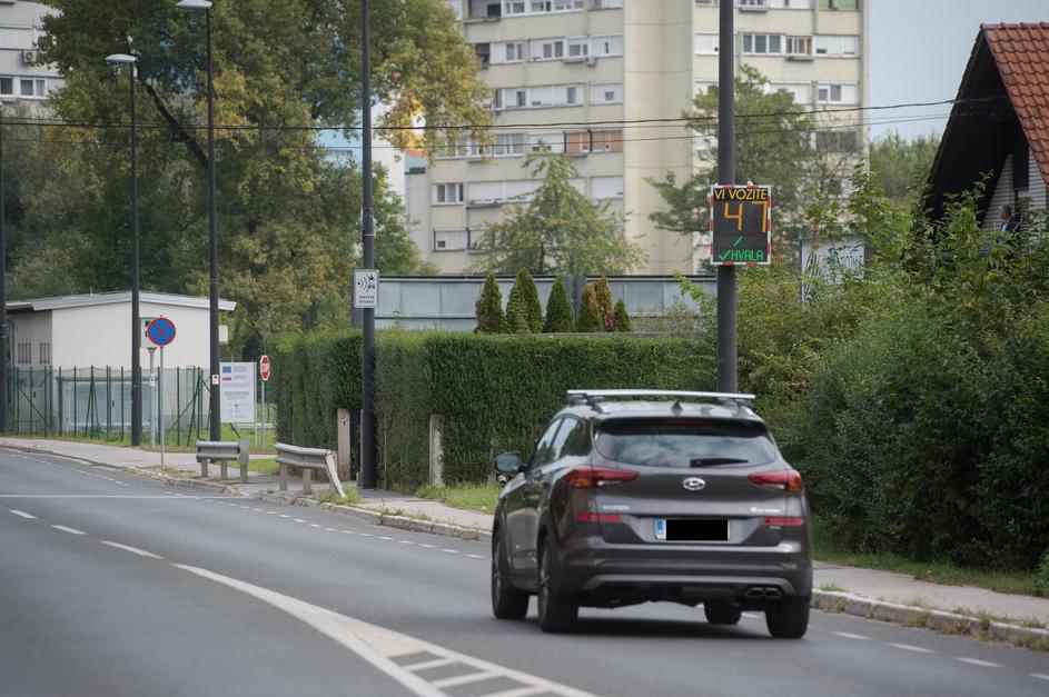 Novi merilniki hitrosti v Ljubljani