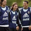 Fernando Gago, Lionel Messi in Juan Roman Riquelme so jedro reprezentance Argent
