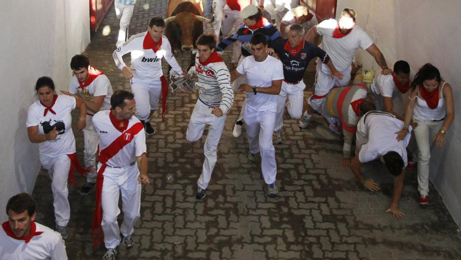Festival San Fermin v španski Pamploni.