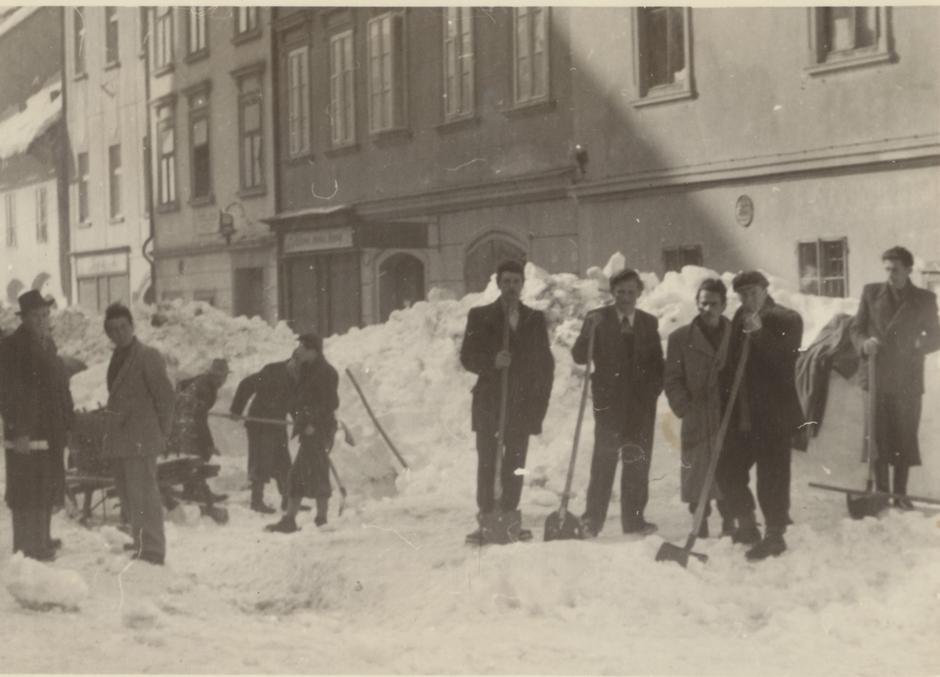 Sneg, rekord, snežne padavine, februar 1952 | Avtor: arhiv Gorenjski muzej Kranj