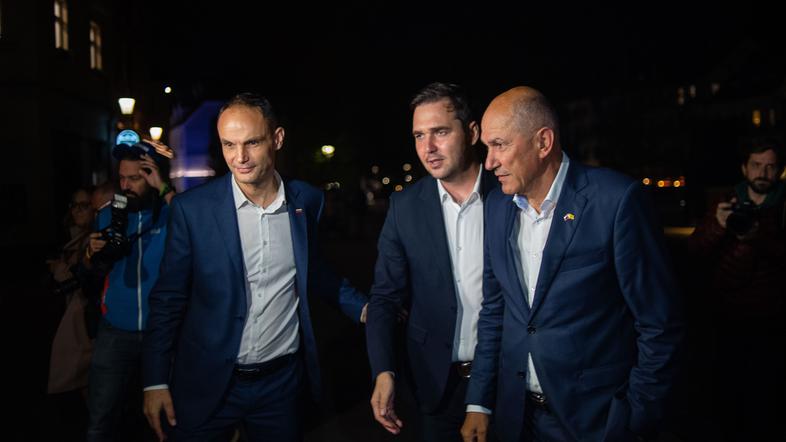 Anže Logar, Janez Janša