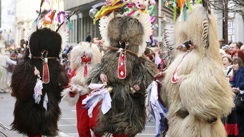 Kurenti slavijo 50. let svojega karnevala. (Foto: Gregor Katič)