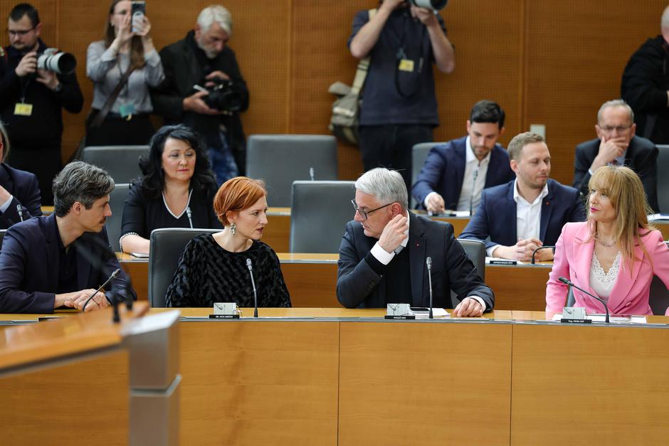 Levica, Demokrati, Matjaž Han, Meira Hot, Asta Vrečko, Luka Mesec | Avtor: Saša Despot