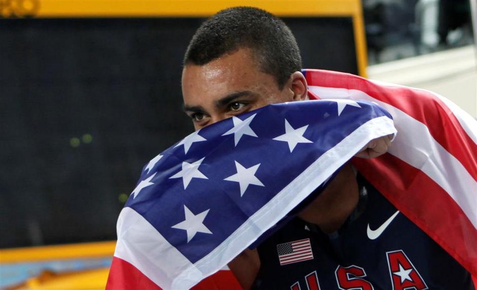 Eaton sedmeroboj ameriška zastava SP v atletiki Carigrad sedmeroboj slavje | Avtor: EPA