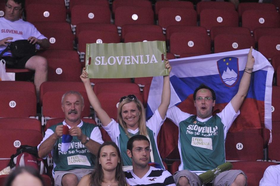 slovenski navijači Slovenija ZDA SP košarka 2010