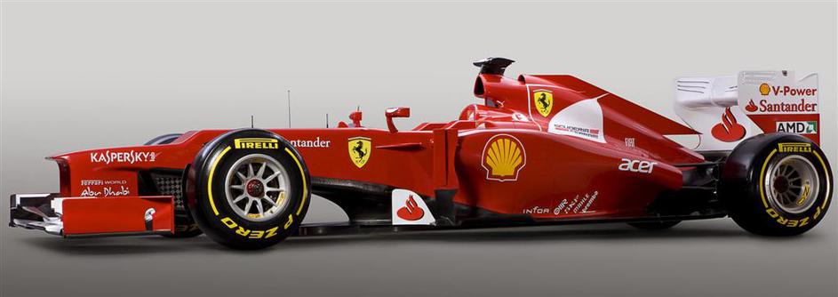 Ferrari F2012 novi dirkalnik bolid