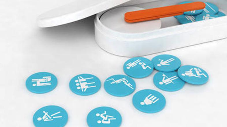 Zabavna magnetna ura za hladilnik.