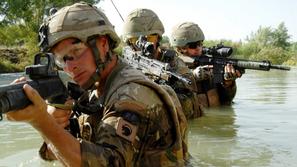 Britanski komandosi. Fotografija je bila posneta v Afganistanu.