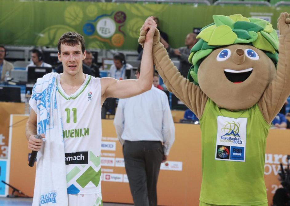 Dragić Lipko Slovenija Francija EuroBasket četrtfinale Stožice Ljubljana