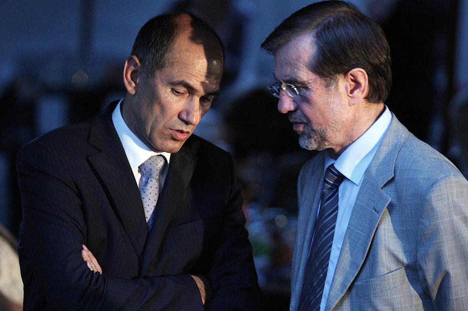 Janez Janša in Alojz Peterle