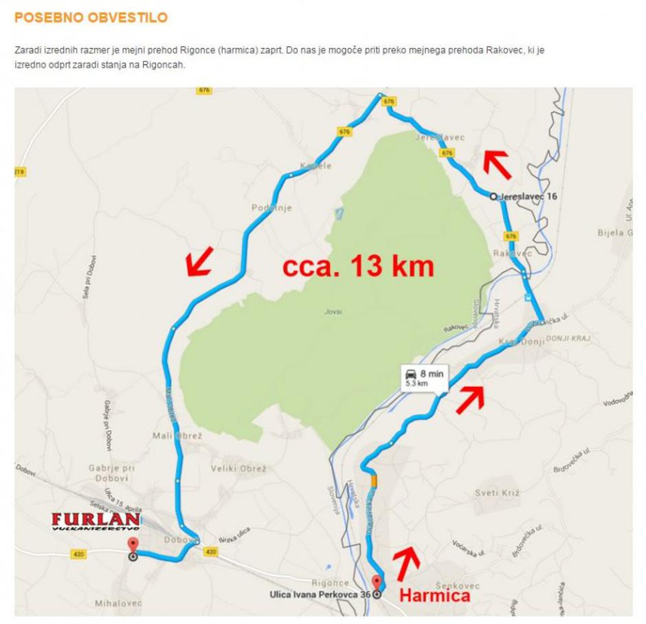 Vulkanizerstvo Furlan, obvoz | Avtor: posnetek zaslona