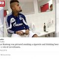kevin prince boateng schalke pivo cigareta