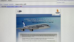 Na e-Bayu se je začela dražba kart za prvi komercialni polet Airbusovega letala 