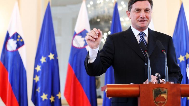 Slovenija 25.01.2013 Borut Pahor, novinarska konferenca predsednika republike Bo
