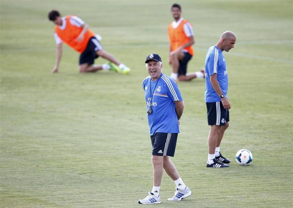 Ancelotti Zidane Real Madrid trening priprave Valdebebas