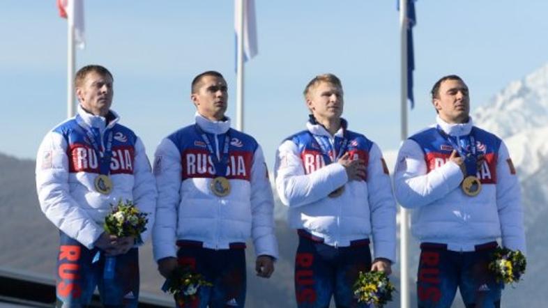 Zubkov Negodajlo Trunenkov Vojevoda Soči 2014 olimpijske igre bob štirised himna