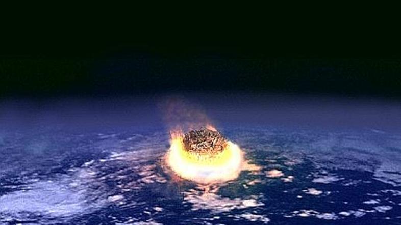 Umetniški vidik trka asteroida. (Foto: Wikimedia)
