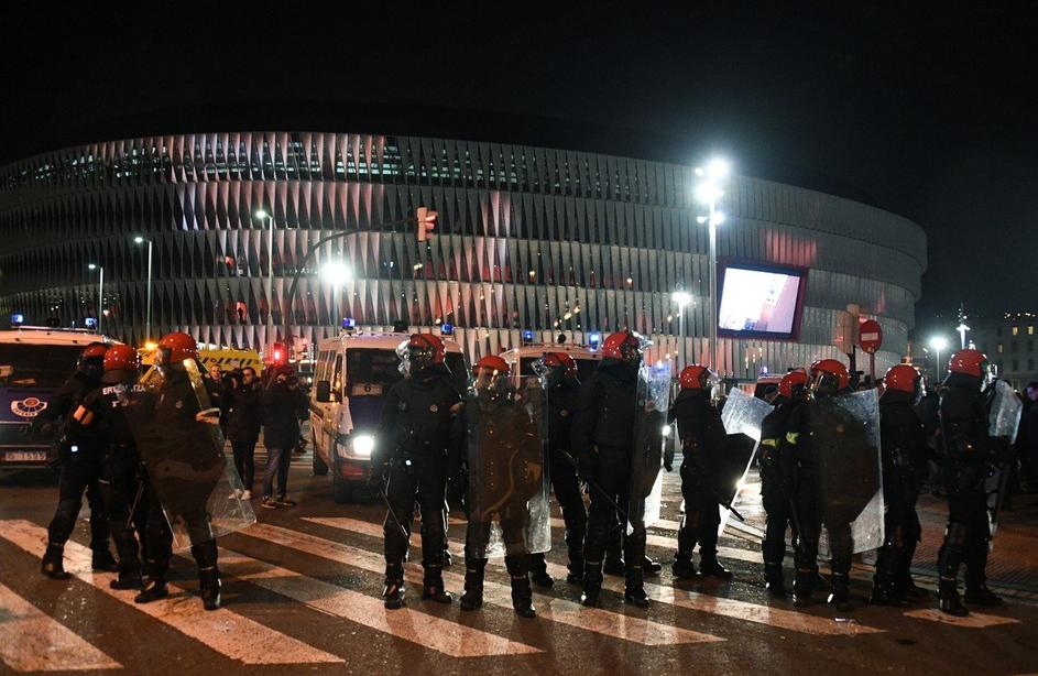 Bilbao policija navijači Spartak