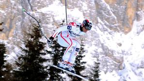 Tipični smukač Michael Walchhofer je kljub tehnični zahtevnosti zmagal. (Foto: E