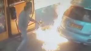 Ogenj na bencinski črpalki