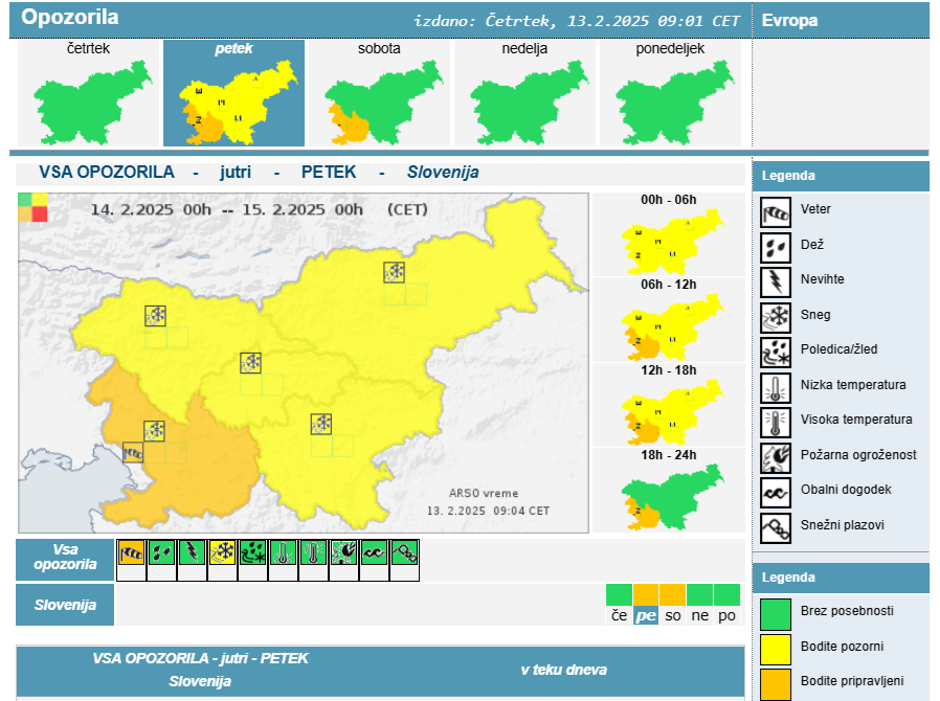Arso opozorilo | Avtor: Arso