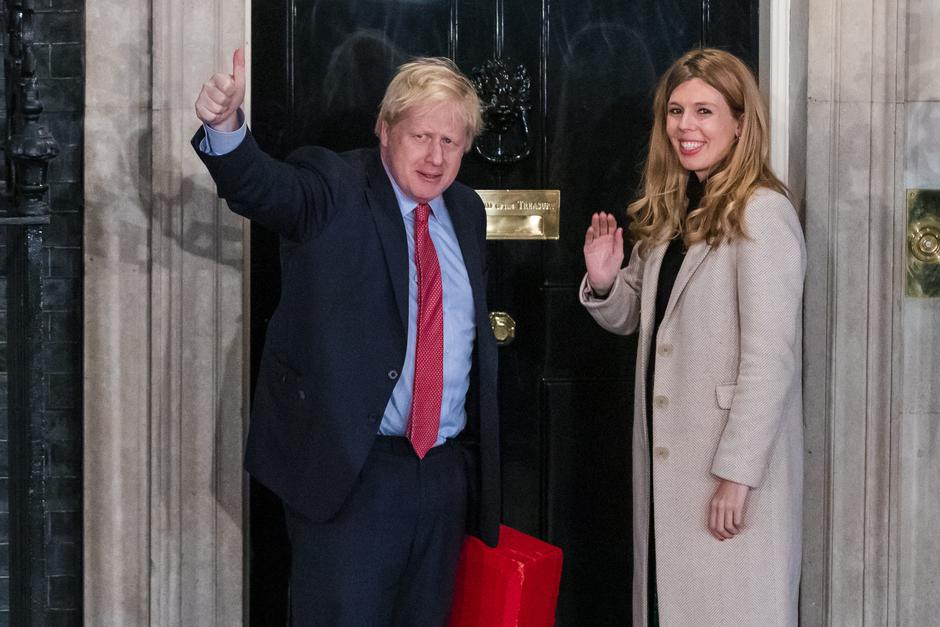 Boris Johnson, Carrie Symonds | Avtor: epa