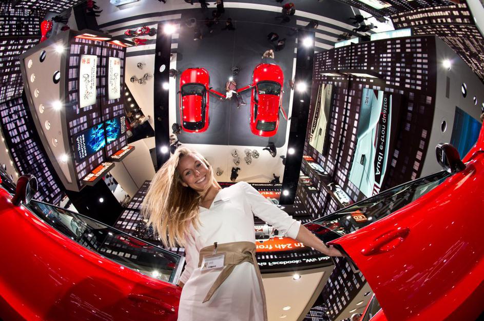 Hostese v Frankfurtu