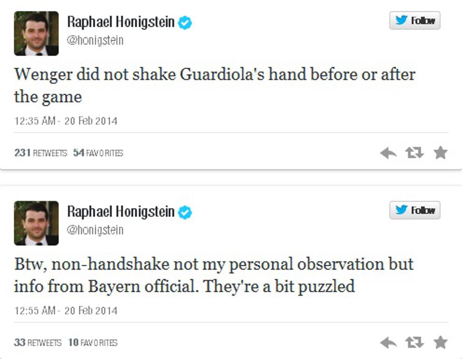 tvit wenger guardiola  | Avtor: Reševalni pas/Twitter