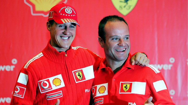 Rubens Barrichello in Michael Schumacher