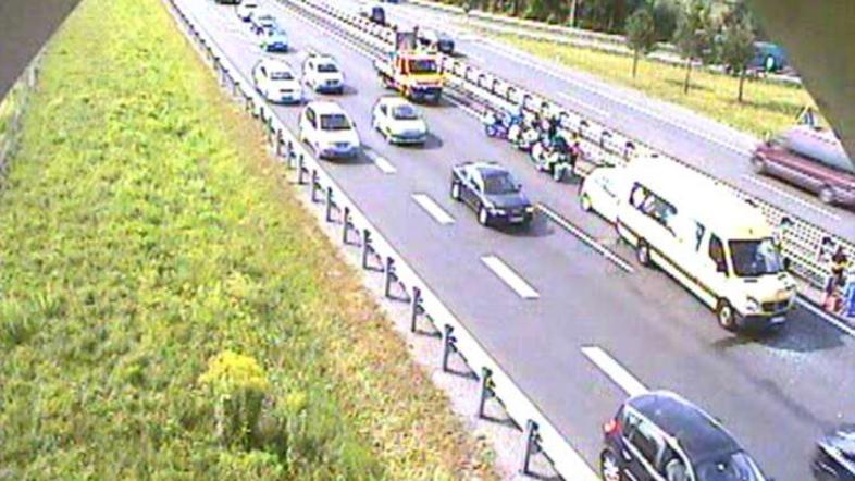 Nesreča na ljubljanski obvoznici.