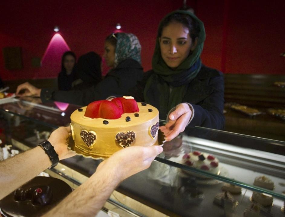 Valentinovo v Iranu.