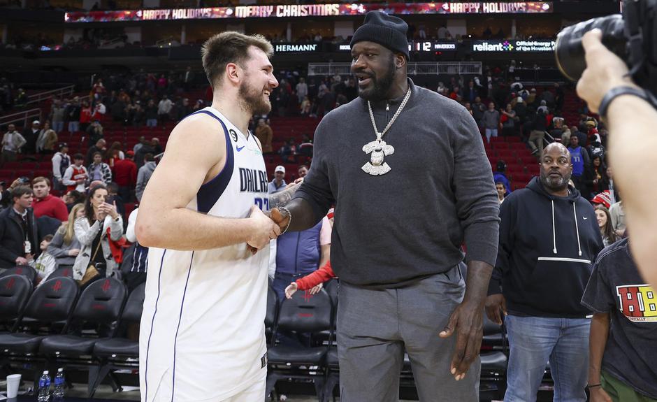 Luka Dončić in Shaquille O'Neal | Avtor: Profimedia