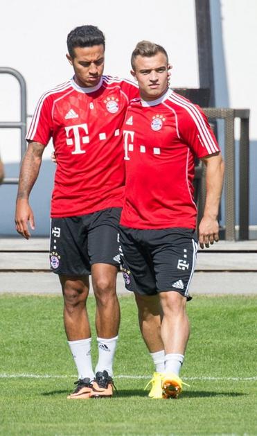 Thiago Alcantara Shaqiri Bayern München priprave trening