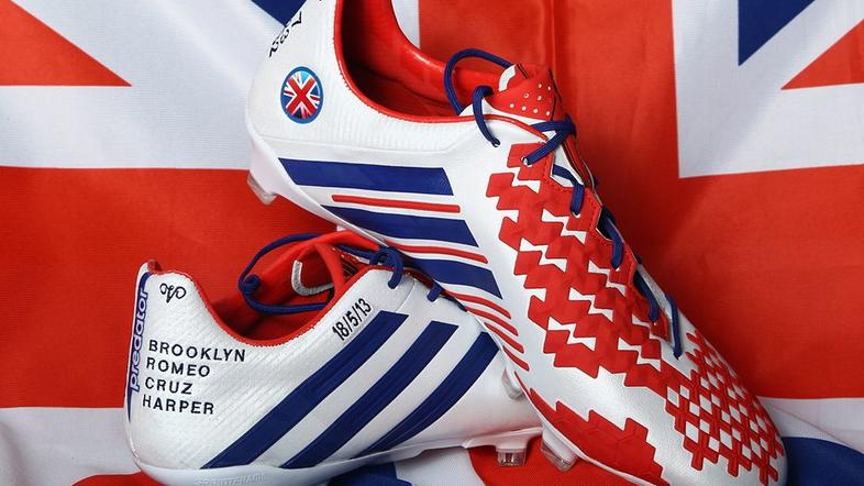 Beckham kopačke čevelj čevlji Velika Britanija Adidas
