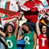šal kapa navijač navijačica navijači Danska Portugalska Lviv Euro 2012