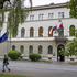 palestinska zastava na predsedniški palači