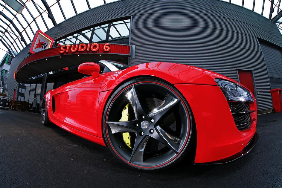Ta rdeči audi R8 V10 spyder je nova kreacija nemškega predelovalca Sport Wheels,