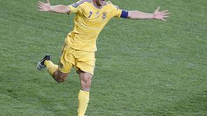 Ševčenko Ukrajina Švedska Euro 2012