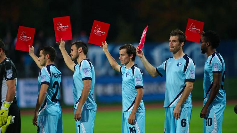 Gorica Maribor rdeči karton diskriminaciji in nasilju Prva liga TS