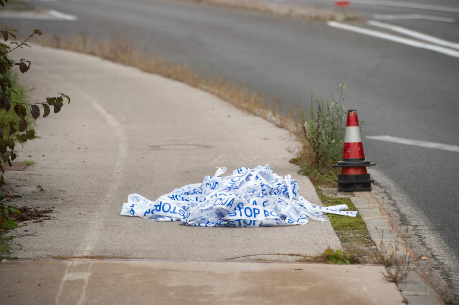 Policija na Zasavski cesti policijski trak | Avtor: Anže Petkovšek