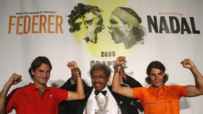 Nedeljska predstavitev najboljših dveh Rogerja Federerja in Rafaela Nadala je v 