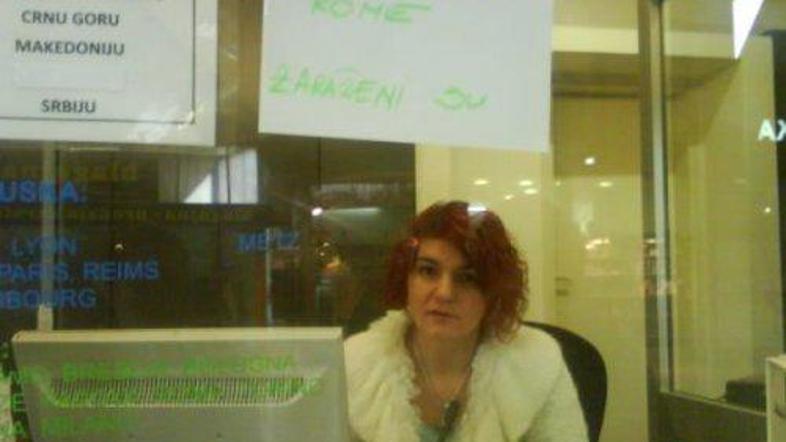 Napis na glavni avtobusni postaji v Zagebu razburja. (Foto: Večernji list)